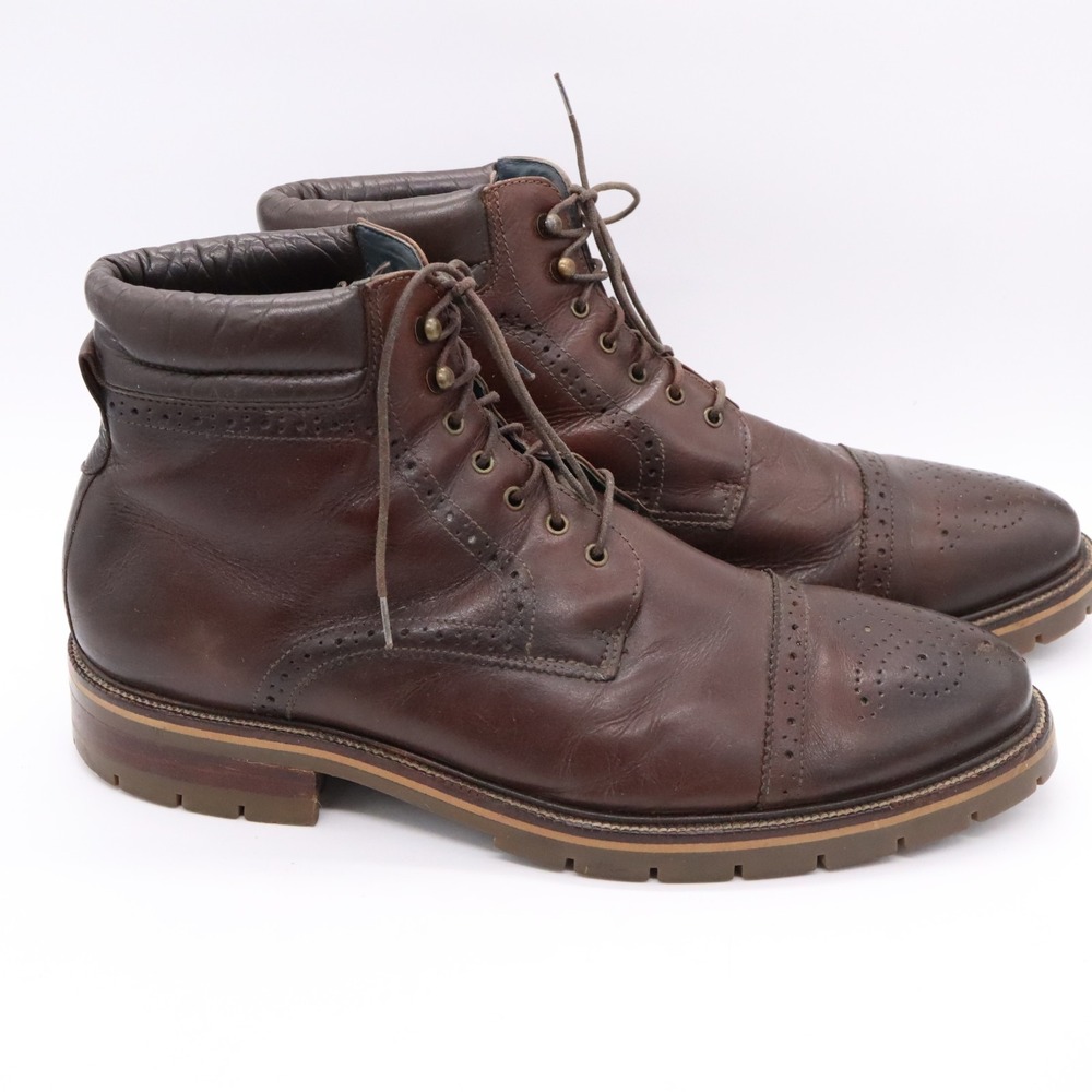 Johnston & Murphy XC Flex Cody Cap Toe Men's Boots Size 12 Brown Leather